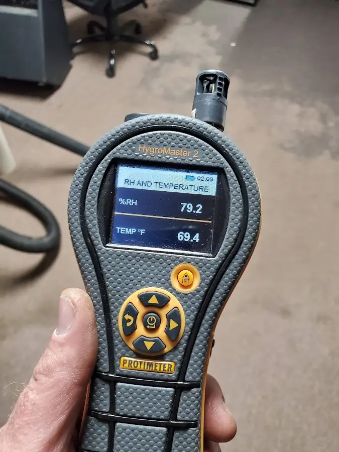 Moisture meter humidity assessment for Fire & Smoke Damage Restoration in Leon Valley